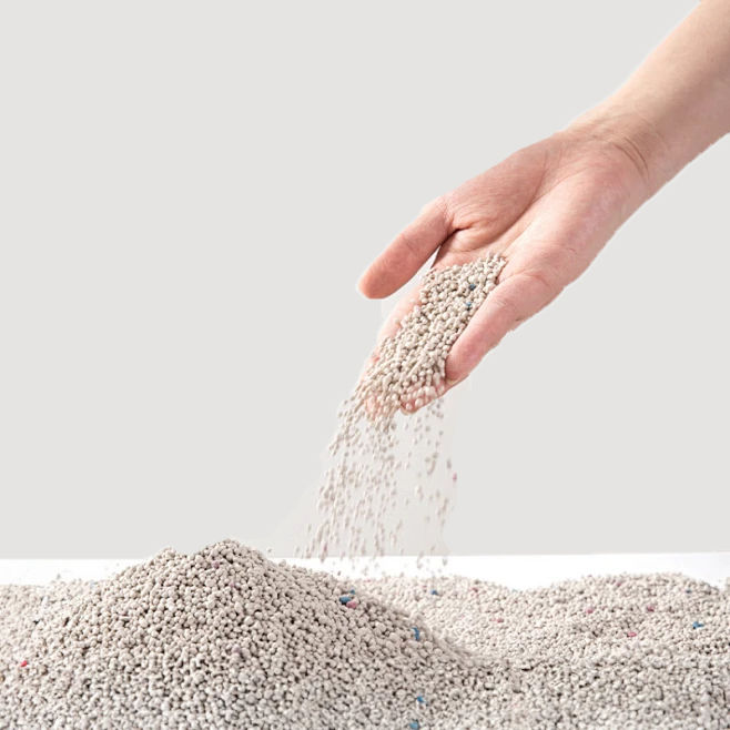 Guding low-dust cat litter granules