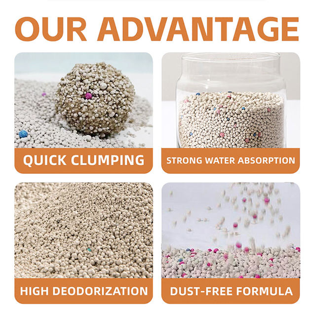 Guding cat litter performance features
